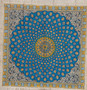 رومیزی قلمکار 100در 100سانتی متر -طرح گنبد مسجد شیخ لطف ا.. - زابلیان اسپادانا