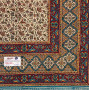 رومیزی قلمکار ممتاز اصفهان اثر عطريان طرح شیپوری  سایز ۱۰۰*۱۰۰ سانتی متر  کد 0052