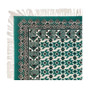 رومیزی قلمکار ممتاز عطریان طرح گلیم قشقایی سایز ۱۰۰*۱۰۰ سانتی متر  کد 0054