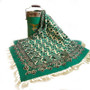 رومیزی قلمکار ممتاز عطریان طرح گلیم قشقایی سایز ۱۰۰*۱۰۰ سانتی متر  کد 0054