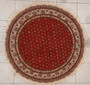 رومیزی قلمکار گرد با قطر  120 سانتی متر -طرح «فرش قرمز»- زابلیان اسپادانا
