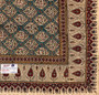 رومیزی قلمکار ممتاز اصفهان اثر عطريان طرح حصیری سایز  ۱۰۰*۱۰۰ سانتی متر  کد 0069