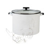 Complete Canning Set: This 3-piece canner set includes a 21-quart enamel pot, jar rack, and matching lid, offering a reliable solution for safe and efficient home canning.