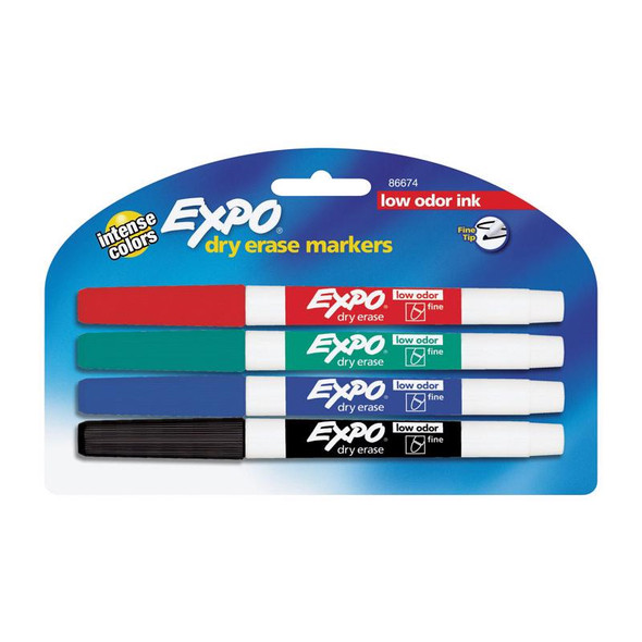 DRY ERASE MARKERS 4PK