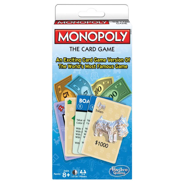 THE CARD GAME MONOPLY 8+
