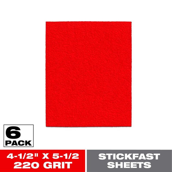 SAND SHEET 220G 5-1/2"L