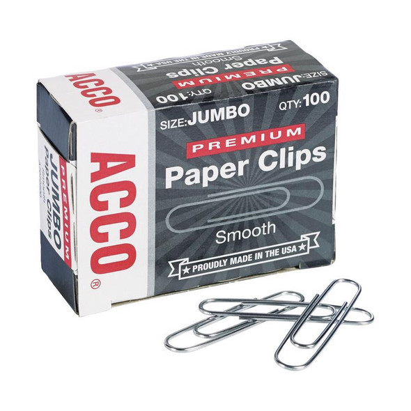 PAPER CLIPS 100PK JUMBO
