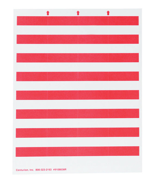 RED PAPER BIN TAG