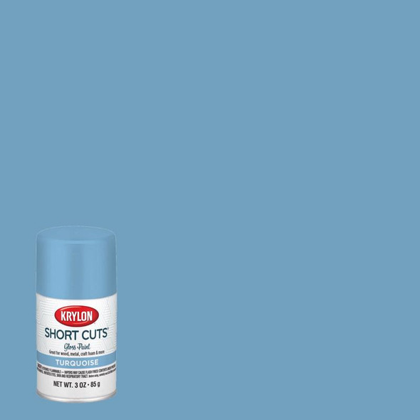 SPRAY PAINT GLS TURQ 3OZ