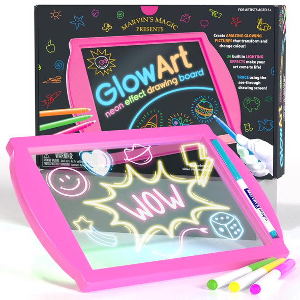 DRAW BRD GLOW ART PNK
