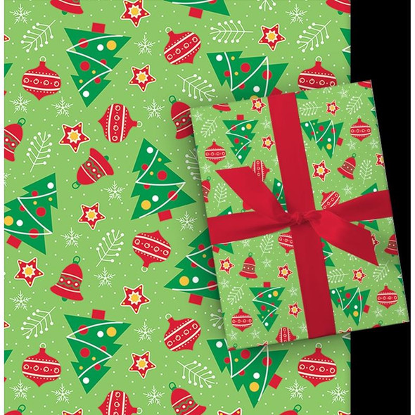 GFT WRAP PLAID FOIL 30"W