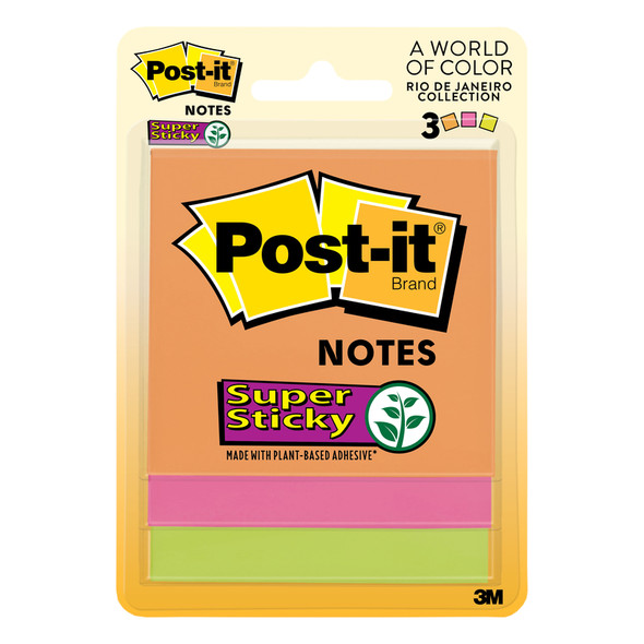 STICKY NOTES 3X3 ASST 3P