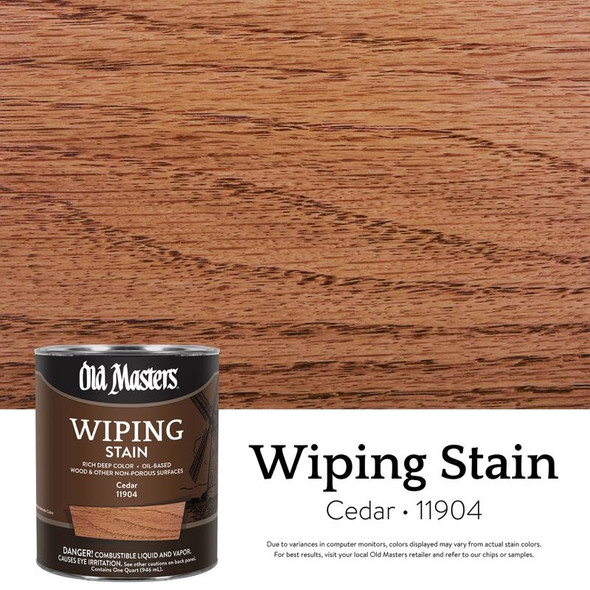 WIPE STAIN CEDAR 1QT