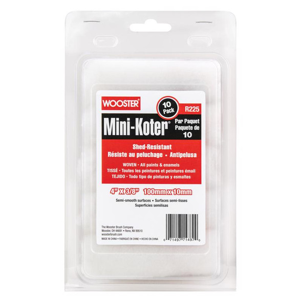 PAINT ROLLR CVR 4" 10PK