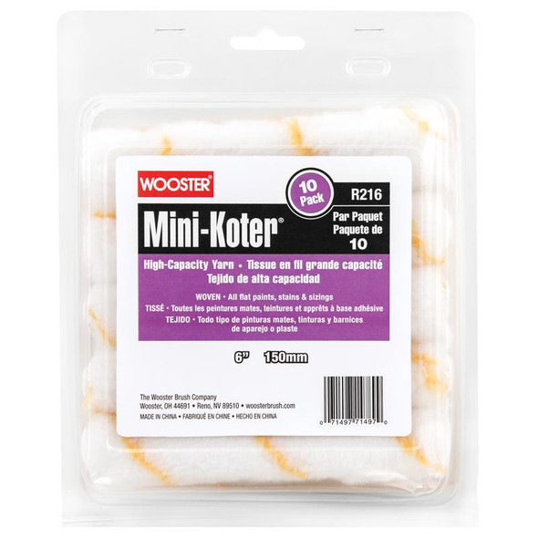 PAINT ROLLR CVR YN6"10PK
