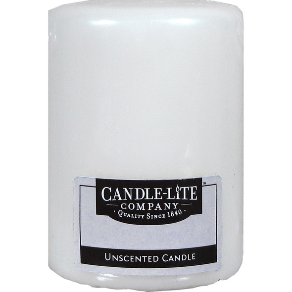 PILLAR CANDLE WHT NO 4"