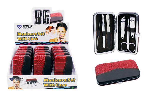 MANICURE SET/CASE 6PC