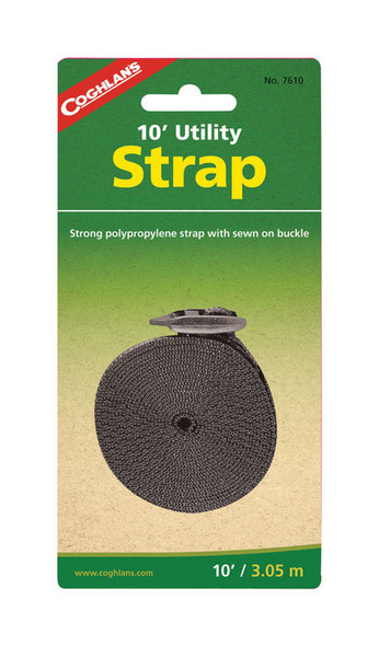 Coghlan's Utility Strap 10 ft - Heavy Duty Tie-Down with Lockable Feature