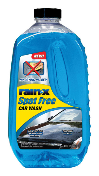 Rain-X Spot Free Car Wash 48 oz - Professional-Grade Liquid Cleaner for Automotive Exterior