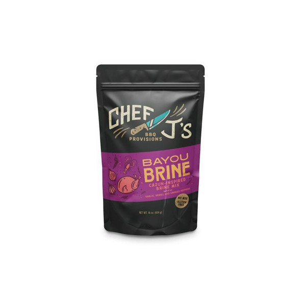 Chef J's BBQ Provisions Bayou Brine Mix - 16 oz Bag for Perfectly Marinated Meats