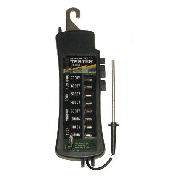 DARE Eight Light Tester Part Number 3360 – Electric-Powered Fence Testing Tool