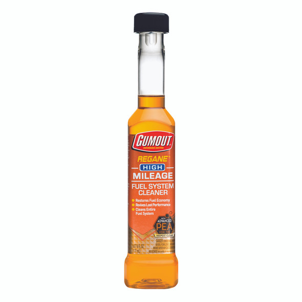 Gumout Regane High Mileage Fuel System Cleaner - 6 oz Bottle for Gasoline Engines