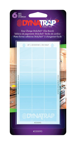 DynaTrap Replacement Glue Boards - 6 Pack for Outdoor Flying Insect Trap