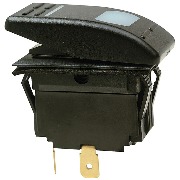 Seachoice Rocker Switch 3-Position Black - 12V Marine Switch with On/Off Function