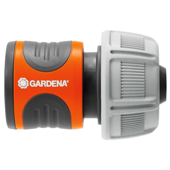 Gardena 18216-80.000.00 Hose End Repair Connector with Water Stop, 5/8 inch Female Threaded Fitting