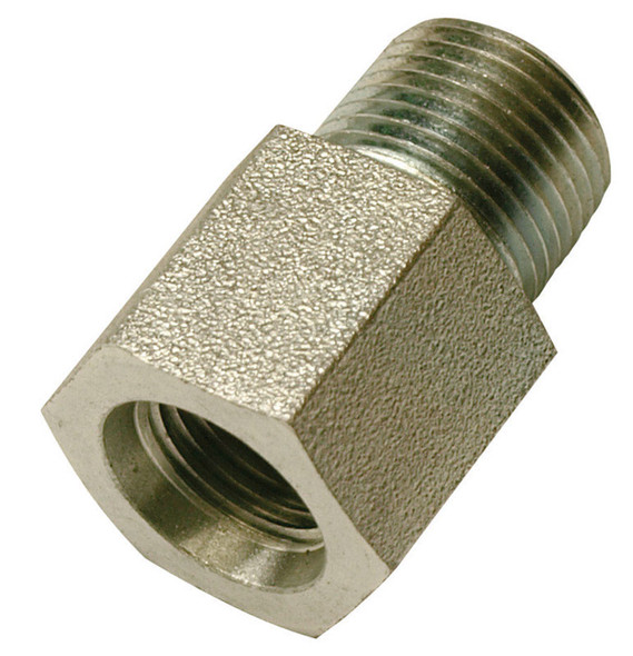 Apache 3/8 in. Hydraulic Adapter with Female O-Ring Boss Inlet and Male NPT Outlet