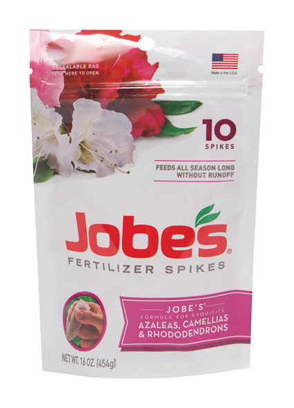 Jobe's Azalea Spikes 10-Pack – Slow-Release Fertilizer for Azaleas, Camellias & Rhododendrons