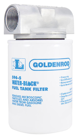 Goldenrod Part Number 596 Spin-On Water Block Fuel Filter for Farm and Truck Maintenance