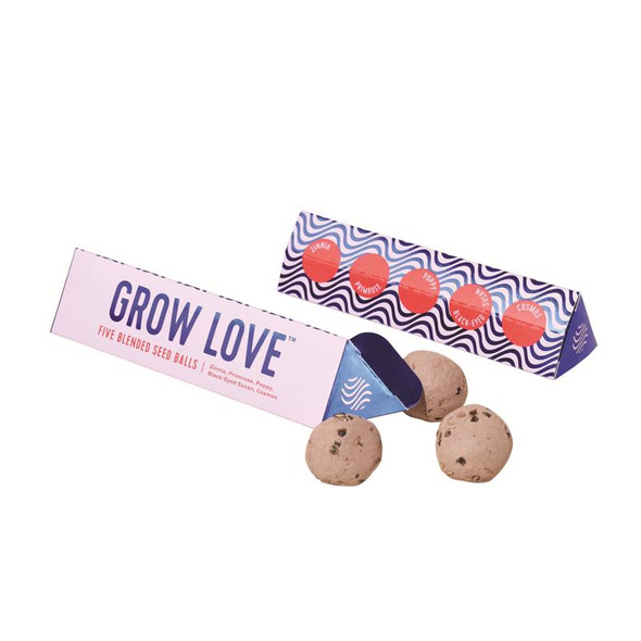 Modern Sprout Grow Love Seed Balls - Wildflower Mix for Full Sun Gardens
