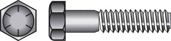 Hillman Hex Head Cap Screw Grade 8, 5/16 Inch Diameter, 5 Inch Length, Coarse Thread, Heat Treated Steel