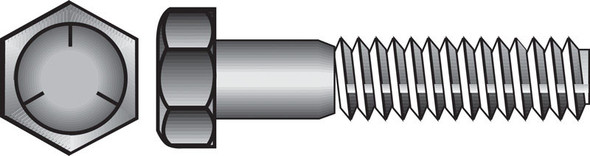 Hillman USS HX Grade 5 Hex Head Cap Screws, 5/16 inch x 5 inch, Box of 50