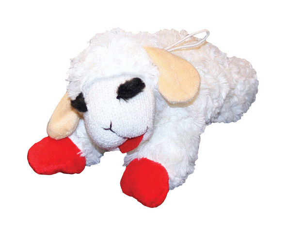 Multipet Lamb Chop Large Dog Toy - Plush Multicolored Chew Toy for Dogs