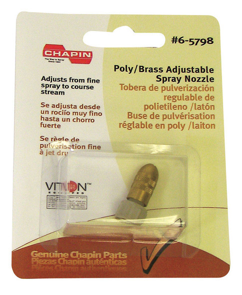 Chapin International Poly/Brass Spray Nozzle 6-5798 for Lawn & Garden Sprayers