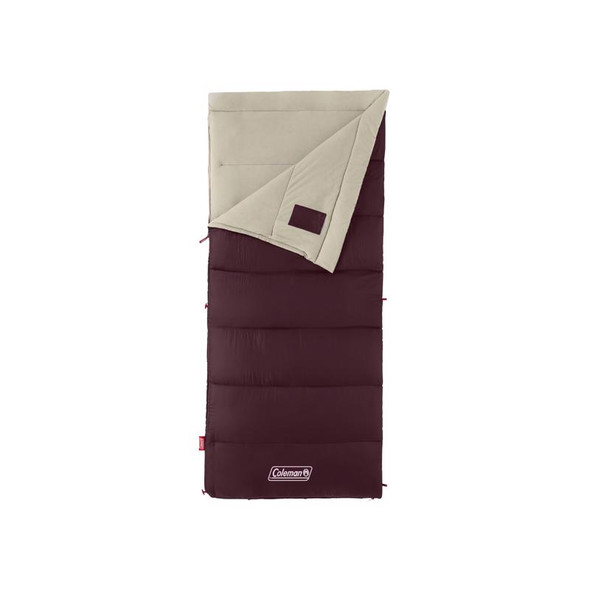 Coleman Autumn Glen Burgundy Sleeping Bag - 75-Inch Length