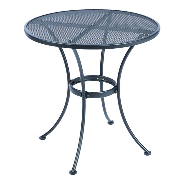 Living Accents Winston 28-Inch Steel Bistro Table - Black