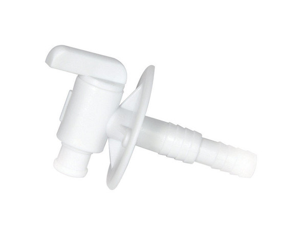 Camco RV Drain Valve 3/8-1/2 inch White Plastic Replacement Part
