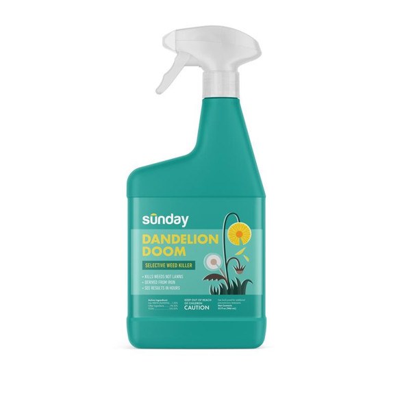 Sunday Weed Killer RTU Liquid – 32 oz. Broadleaf & Dandelion Weed Control for Lawns