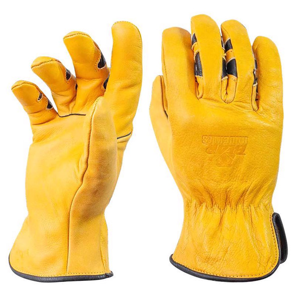 Bear Knuckles Driver Leather Gloves XL - Unisex Work Gloves with Cowhide Leather Palm