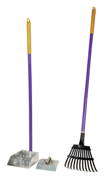 PDQ Dog Waste Pick Up Tool with Aluminum and Wood Construction – Multicolored, Pack of 3