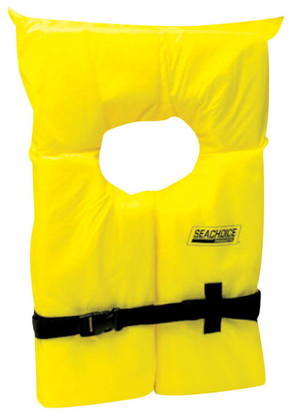 Seachoice Child Life Vest Yellow - Type II Flotation Life Jacket for Kids
