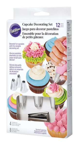 Wilton 12-Piece Cupcake Decorating Set for Creative Baking and Decorating