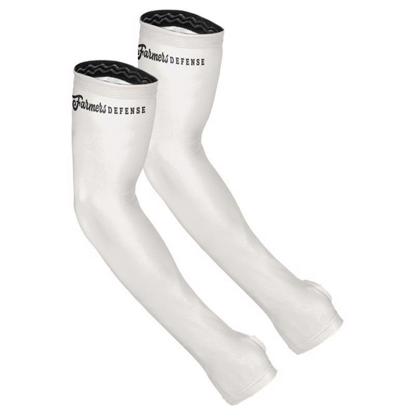 Farmers Defense Protection Sleeves in Cream, Size L/XL – Durable Polyester/Spandex Gardening Arm Protection