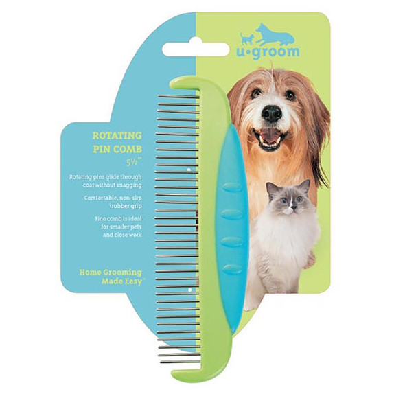 UGroom Routing Pin Comb for Dogs - Professional Pet Grooming Tool