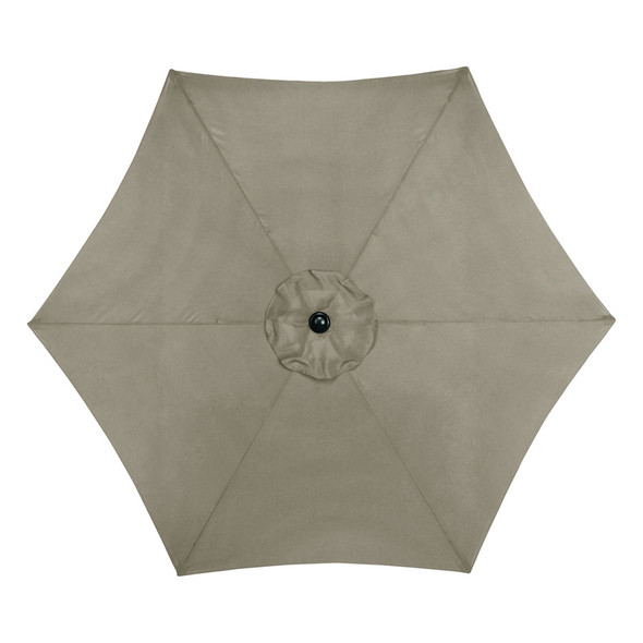 Living Accents Market Umbrella 9' Taupe with Steel Pole and Tilt Function