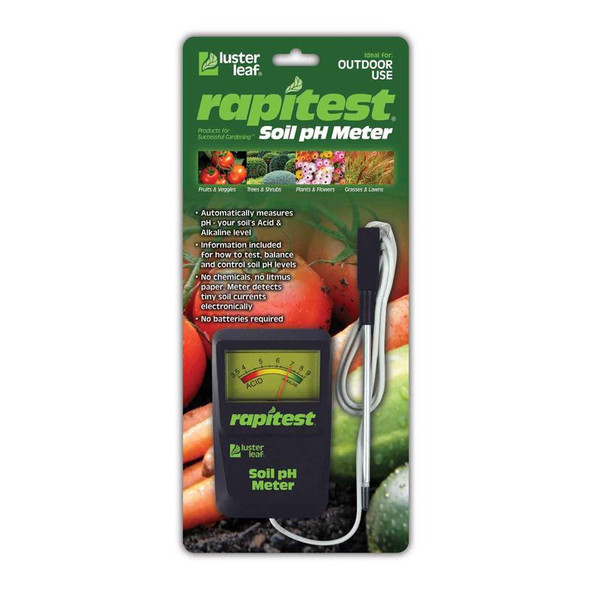 Luster Leaf PH Meter Analog for Soil Testing - Reliable Handheld pH Tester
