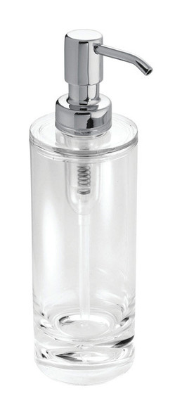iDesign Eva Clear Chrome Soap Pump - 10 oz Bathroom Accessory